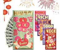 Chinese New Year Red Envelopes | Traditional Embossed Foil 2026, Chinese Year Red Envelopes - For Family Friends Children Neighbours Home Community Business Meeting Party