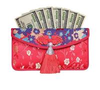 Chinese New Year Red Envelopes | Traditional Embroidery Packets - Wedding Red Envelope with Tassels | for Elders Family Gathering Holidays Birthday Spring Festival Greetings Party Corporate Annual