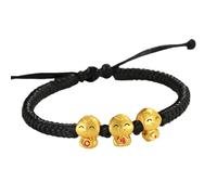 Chinese New Year Red String Bracelets Chinese Zodiac Feng Shui Animal Charm Bracelet New Year Jewelry For Women Men Matching Watches for Couples (C, One Size)