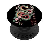 Chinese New Year Snake 2025 Lunar Zodiac Asian Festival PopSockets Adhesive PopGrip