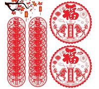 Chinese New Year Stickers, 20 Sheets of Static Festive Decorations | Spring Festival 2026 Year Horse Sticker for Spring Party Wedding Door Window Home Decoration