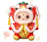 Chinese New Years Snake Plush | Cute 2026 Mascot Dolls, Lunar New Year Decoration for Year of The Snake | Soft plushiieToy for Spring Festival, Parties, and Asian Cultural Celebrations