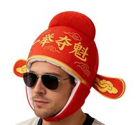 Chinese Oriental Hat,Traditional Breathable Good Fortune Exam Cap,Ancient Chinese Number Scholar | for Performance Theater Dance Theme Party Adults Men Teenagers Celebration Festival