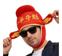 Chinese Oriental Hat,Traditional Breathable Good Fortune Exam Cap - Confucian Hat | for Theme Party Adults Men Teenagers Celebration Festival Performance Theater Dance