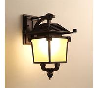 Chinese Outdoor - Aluminum Metal Glass Lampshade IP54 Waterproof Wall Lamp Retro Outside Decorative Lighting Lamp,Chaner Ceiling Fixtures