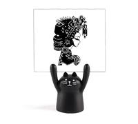 Chinese Outline Dowry Girl Process Memo Holder Cartoon Black Cat Stand Decoration