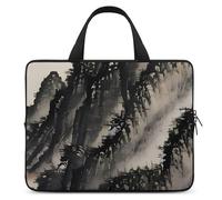 Chinese Painting Laptop Sleeve Ultra-Thin, Lightweight & Waterproof 12inch Laptop Bags, Durable Neoprene Material, Portable Protective Computer Bag with Hand Strap
