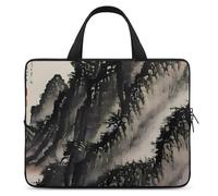 Chinese Painting Laptop Sleeve Ultra-Thin, Lightweight & Waterproof 13inch Laptop Bags, Durable Neoprene Material, Portable Protective Computer Bag with Hand Strap