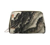 Chinese Painting Makeup Organizer, Travel-Friendly Toiletry Pouch for Cosmetics, Skincare, Accessories