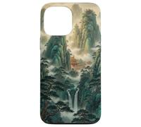 Chinese Palace Mountain Case for Zen Waterfall Landscape Case for iPhone 13 Pro Max