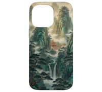 Chinese Palace Mountain Case for Zen Waterfall Landscape Case for iPhone 14 Pro Max