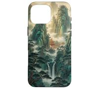 Chinese Palace Mountain Case for Zen Waterfall Landscape Case for iPhone 16 Pro Max