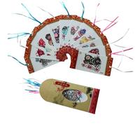 Chinese Paper-Cut Art Bookmarks ,Purely Handmade Silk Road Treasures 2000-Year Heritage Precious Gifts for Artists Men Women Book Lover Teen (Colorful Zodiac Signs)