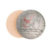 Chinese Paper-cut Style Red Rooster Potted Mural Air Cushion Makeup Foundation Sponge Powder Puff