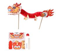 Chinese Paper Puppet Dance Dragon Assembly Toy Set For Kids Teens Adult Interactive Paper Dragon Puppets Craft Set Handmade Toy