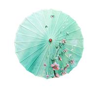 Chinese Parasol Decorative Umbrella, Oil Paper Wooden Handle And Asian Pattern, Handmade for Wedding, Party, Photoshoot, D, Style C