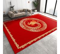 Chinese Pattern 3D Printing Soft Children'S Room Carpet 80 X 120 Cm - Low Pile Non-Slip Area Rug - Washable - Anti-Stain, Non-Shedding: Nmentally Friendly - Easy To Clean - Polyester -3193283832687