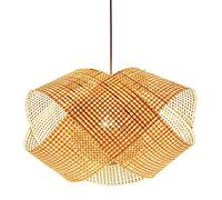 Chinese Pendant Light Creative Weaving Large Art Ceiling Light Fixture Modern Cage for Tea House, Dining Room, Balcony, Hotel Decoration