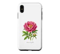 Chinese Peony plant illustration Paeonia lactiflora Case for iPhone XS Max