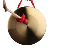 Chinese Percussion Instrument Copper Gong， Art Chinese Style Gong Instrument With Hammer,Traditional Percussion(22cm)