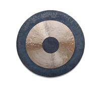 Chinese Percussion Instrument Copper Gong， Round Portable Gong,traditional Chinese Percussion,round Hammer(40cm)