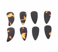 Chinese Picks, 8Pcs Celluloid Finger Picks for Banjo Ukulele Guitar Lute - Protect Fingers, Warm Tonal Response, Enhanced Control for Stringed Instruments