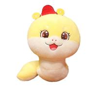 Chinese Plush Mascot Snake, Plush Snake Animal, Stuffed Doll, Chinese Mascot Plush Snake, Soft Decorative Cushion for Household, Cuddly Spring Festival Decoration for A