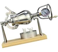 Chinese Popcorn Cannon, Hand Pop-Corn Maker Machine, Small Stovetop Popcorns Popper, Home Retros Pressure Cooker(268ML)