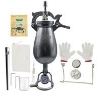 Chinese Popcorn Cannon Machine, High Pressure Popcorn Maker, Hot Air Popcorn Popper Stovetop for Family Gathering Party Fun(1000ml)
