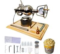Chinese Popcorn Cannon Machine, High Pressure Popcorn Maker, Hot Air Popcorn Popper Stovetop for Family Gathering Party Fun(200ml)