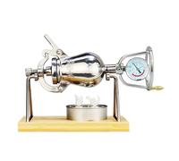 Chinese Popcorn Maker, Chinese Popcorn Cannon with Safety Valve, Stainless Steel Chinese Traditional Popcorn Machine, Mini Popcorn Popper for Family Gathering Party Fun(500ml)