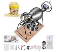 Chinese Popcorn Maker Popcorn Machine, 304 Stainless Steel Mini Hand Cannon Food Amplifier - Heat Food for Family Gathering Party Fun