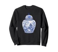 Chinese Porcelain Chinoiserie Ginger Jar Vase Asian Design Sweatshirt