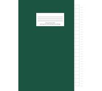 Chinese Practice Book - Half Fang Zi Ge, Half Lined Paper, A4, 100 Pages: For general character practice and calligraphy - Viridian Cover - Chinese Writing Paper 2018 Series
