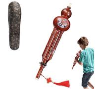 Chinese Pumpkin Flute, Traditional Hulusi Pumpkin Flute | Handmade Traditional Chinese Hulusi, Music Educational Tool with Warm and Soft Sound for Enthusiasts, Children, Profes