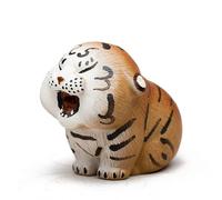 Chinese Purple Clay Tea Pet Tiger Cute Funny Tea Accessories Lazy Kung Fu Tea Sets For Tea Lovers Home Car Shelves Decor (Yellow)