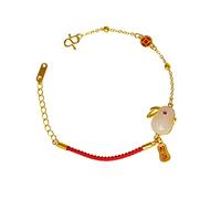 Chinese Rabbit Charm Red String Bracelet Year Friends Family Stylish Wrist Jewelry Luck Protection Birthday Present for Loved Ones