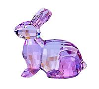 Chinese Rabbit Ornaments Mini Animal Art Sculpture Desktop Decoration Home Office Car Garden Decoration Easter Day Birthday, Mad Hatter Tea Party Art decoration,Purple