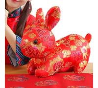 Chinese Rabbit Plush, Rabbit Figures, Home Decoration - Bright Colour Lucky Symbol Plush, Durable and Exquisite Rabbit Cuddly Toy, Lucky Symbol of the for Home