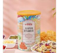 Chinese red dates white fungus nuts lotus root powder soup 500g, nutritious substitute food, sweet breakfast powder, instant healthy and delicious breakfast Congee (Mix,2 cans)