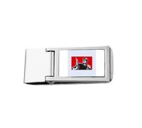 Chinese Red Education Propaganda Culture Slim Money Clip Stainless Holder Pocket Wallet
