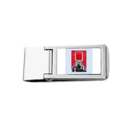 Chinese Red Education Propaganda Thoughts Slim Money Clip Stainless Holder Pocket Wallet
