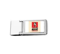 Chinese Red Educational Propaganda Spirit Slim Money Clip Stainless Holder Pocket Wallet