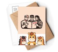 Chinese Red Educational Propaganda Study Postcards Envelopes Cards Mailing Year Horse