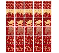 Chinese Red Envelope 2026 - Pack of 30 Cute Gold Foil Packs, Moon New Year Money Bags For Celebrations, Birthday, Wedding, Party, Holiday, Red Envelopes For The Year Of The Horse For