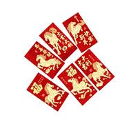 Chinese Red Envelope,2026 Year of The Horse Gold Foil Embossing - Lunar New Year 2026 Red Envelopes | for Wedding Birthday Spring Festival Marriage Engagement Men Boys Girls Youth Teens
