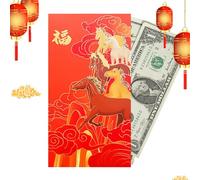 Chinese Red Envelope - Portable Money Pouch for Celebrations, Chinese New Year Silver Envelopes, for Christmas Birthday Home Son Daughter Family Friends Adults Neighbors
