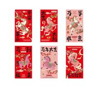Chinese Red Envelopes - 2026 Horse Red Envelopes Chinese Decorations | For Spring Christmas Wedding Family Children Boys Girls Friends Success