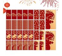 Chinese Red Envelopes | 2026 Year of the Horse New Year Envelopes | 30 Pcs Cash Envelopes for Celebration Birthday Wedding Party Office Adults