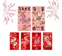 Chinese Red Envelopes Horse Cash Carrier 2026